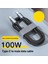 C6 Type-C+3 Usb Port Şarj Adaptörü + C6 Type-C To Type-C 5A/100W Şarj ve Data Kablosu -2mt 9