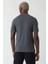 Erkek İpek Apreli Basic Bisiklet Yaka T-Shirt ANTRASIT TS22Y22011_D58 2