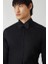 Slim Fit Ata Yaka Siyah Erkek Smokin Gömlek GM21Y211350_D99 4
