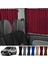Fiat Fiorino 2007+ Uyumlu Bordo Raylı Oto Perde Takımı 1