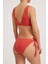 Waffle Kadın Bağlamalı Bikini Alt Terracotta 2