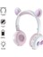 Aec Bk7 Sevimli Bear Bluetooth Kulaklık LED Açık Siyah Kırmızı (Yurt Dışından) 2