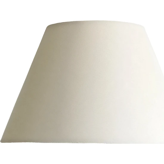 Seramist Konik, Abajur  (Lambader) Şapkası- Lamp Shade / H18, Üst  Ø15- Alt Ø30 Cm,