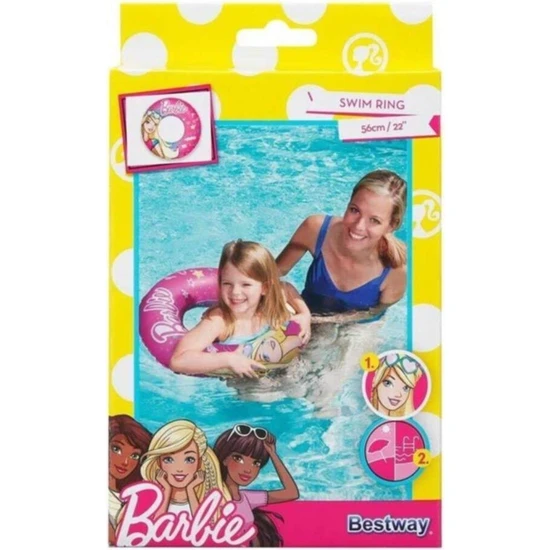 Bestway Barbie Lisanslı Simit 55 cm