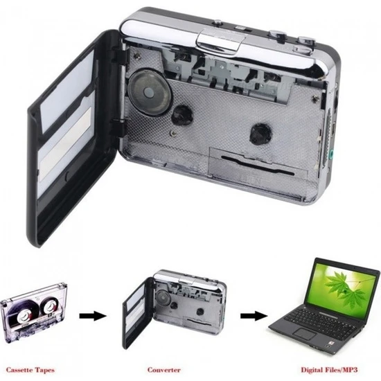 Kuheshope Teypten Pc'ye, Kasetten Mp3'e CD Dönüştürücü Capture Walkman Audio Müzik Çalar (Yurt Dışından)