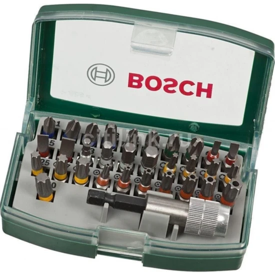 Bosch Bits Uç Vidalama Seti 32 Parça 31 Renk Kodlu Vidalama Ucu