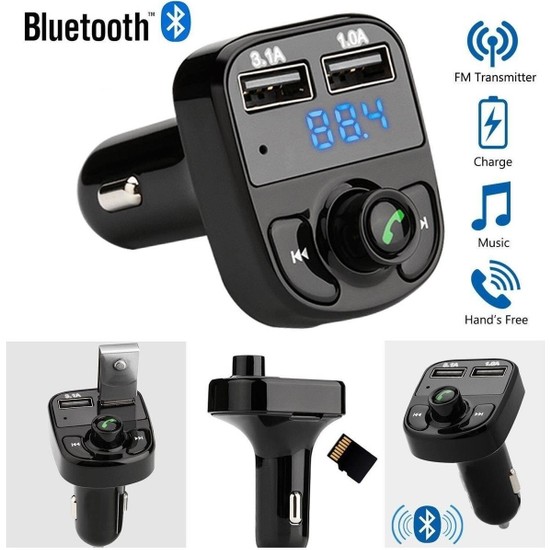 Derwell Pro X8 Araç Fm Transmitter 5.0 Bluetooth Araç Kiti Fiyatı