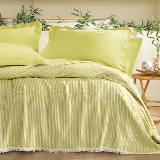 Yataş Bedding Octo Çift Kişilik Pike - Yağ Yeşili