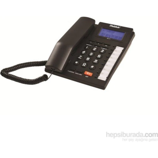 Multitek Mc 111 Siyah Ekranlı Handsfree Masa Üstü Telefon Tel.Multitek Mc-111