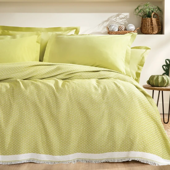 Yataş Bedding Maris Tek Kişilik Pike - Yağ Yeşili