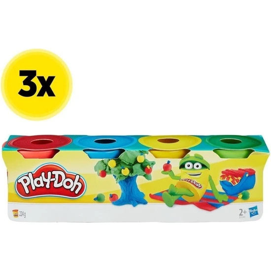 Play-Doh Play Doh Play-Doh Mini 4'lü Hamur x 3 Adet