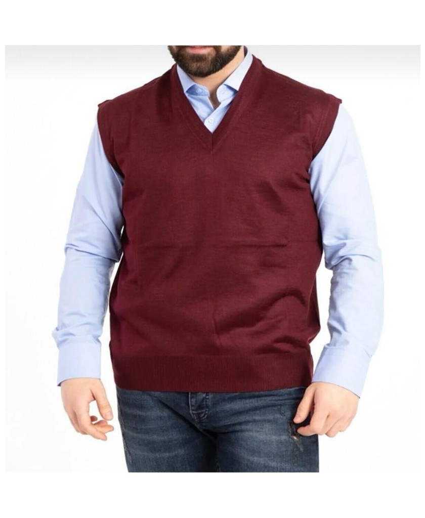 YHE Store Rkek V Yaka Ince Yün Triko Örgü Tüylenmez Baba Süveter görsel 3