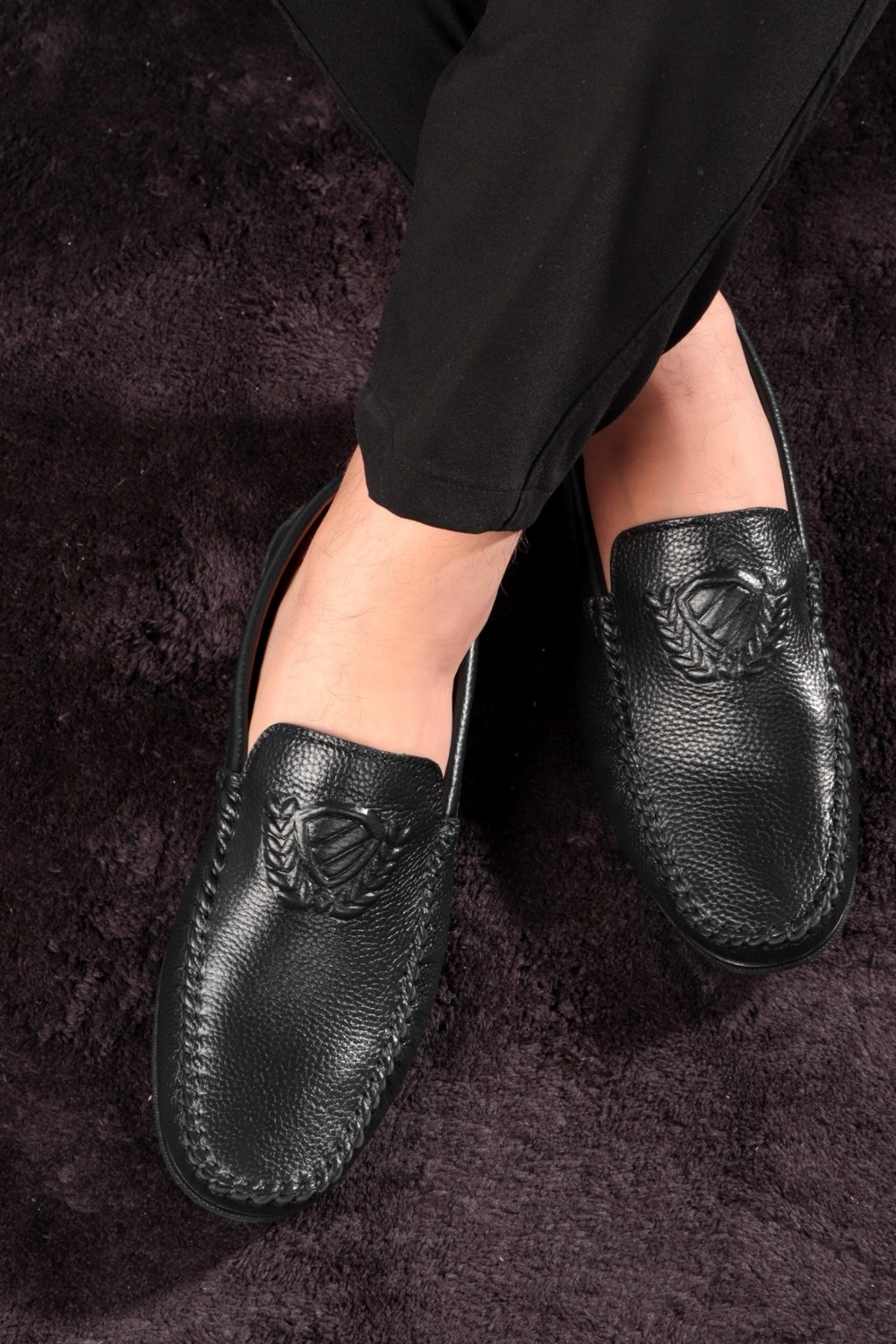 Ducavelli Zwang Hakiki Deri Erkek Günlük Ayakkabı, Loafer Ayakkabı, Hafif Ayakkabı, Hakiki Deri Loafer görsel 6