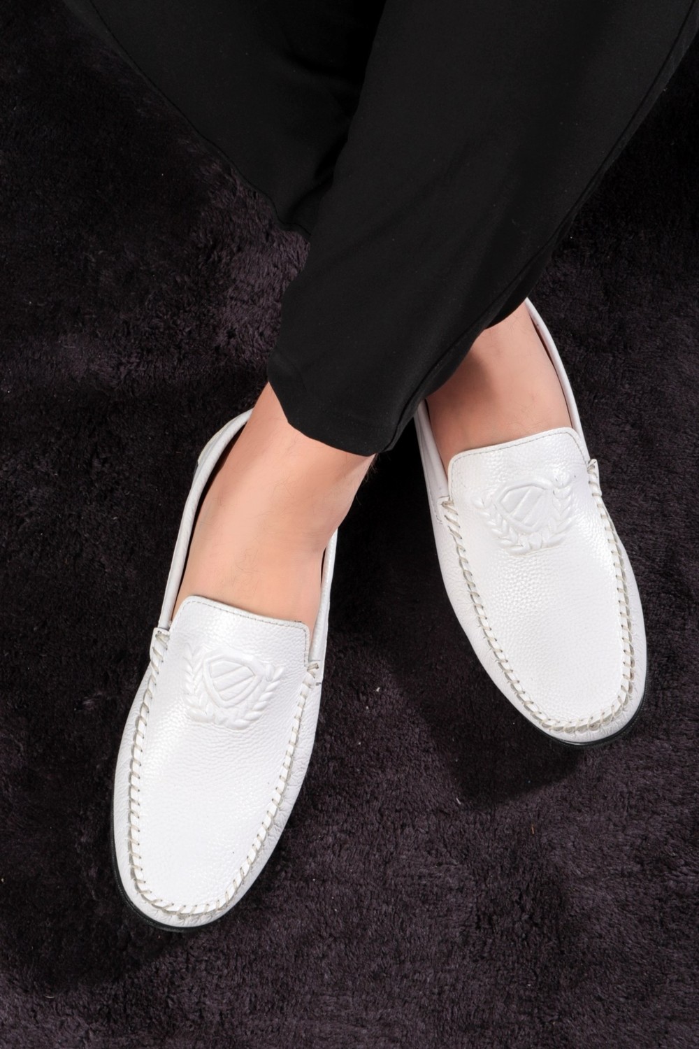 Ducavelli Zwang Hakiki Deri Erkek Günlük Ayakkabı, Loafer Ayakkabı, Hafif Ayakkabı, Hakiki Deri Loafer