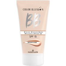 Hunca Ortadan Koyuya (Orta Ton) Color Illusion Bb Krem Spf 15 30 ml