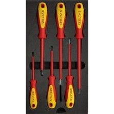 Izeltaş 1000V Izoleli Elektrikçi Tornavida Seti 6 Parça