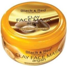 Black & Red  Clay Face Mask Argan