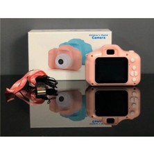 Tina Unisex Pembe Çocuklar Için Mini Hd 1080P Dijital Fotoğraf Makinesi