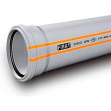 Fırat Boru 50X500 Dublex Pvc Pimaş Boru Fırat Plastik 10 Lu Paket