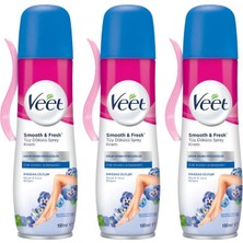 Veet Veet Tüy Dökücü Sprey Bacak & Vücut Bölgesi Hassas Ciltler 150 ml 3 Adet Veet Sprey