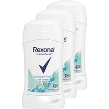 Rexona Shower Fresh Kadın Stick Deodorant 40 Ml. Üçlü Paket