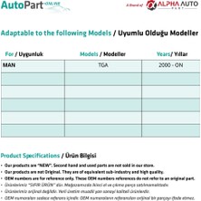 Alpha Auto Part Man Tga Cam Açma  Düğme Kapağı