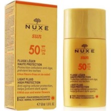 Nuxe Sun Spf 50 Fluide Leger 50 ml