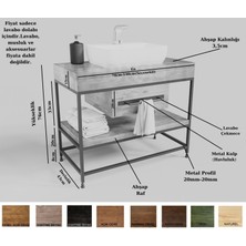 Ntconcept Lia Masif Ahşap Lavabo Dolabı HILTON(70CM)