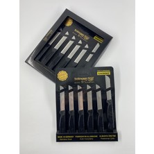 Solingen Siyah Simli TIRTIKLI 12’li Meyve Bıçağı