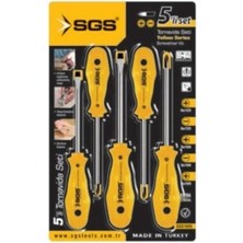 Sgs 1055 Mıknatıslı Tornavida Seti 5 Parça
