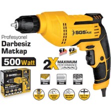 Sgs 5140 Profesyonel Darbesiz Matkap 500 Watt Anahtarsız Mandren ile Yüksek Performans