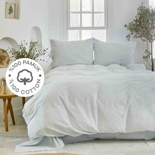 Karaca Home 4 Element Açık Mavi %100 Pamuk Çift Kişilik Nevresim Takımı Su