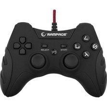 Rampage SG-R218 PS3/PC X INPUT Siyah USB 1.8m Joypad