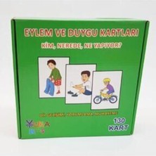 Gökmen Oyuncak Eylem ve Duygu Kartları - Kim, Nerede, Ne Yapıyor? (3-6 Yaş) Yukakids