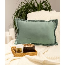 İbiza Yeşil Kadife Yastık 30x50 5014