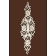 Evlen Home Collection Viceroy Fransız Dantelli Tek Runner 150X40 cm Masa Örtüsü