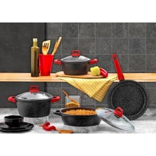 Armoni 7 Parça Granit Döküm Tencere Seti