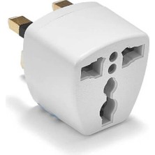 Umut Bilişim Priz Dönüştürücü Fiş Priz Çevirici Adaptör Topraklı Türk Ingiliz - Converter Adapter