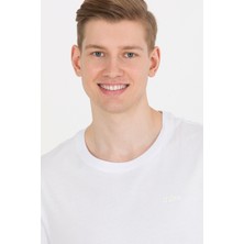 U.S. Polo Assn. Erkek Beyaz Basic T-Shirt 50264918-VR013