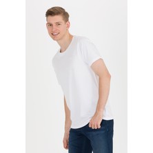 U.S. Polo Assn. Erkek Beyaz Basic T-Shirt 50264918-VR013