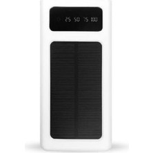 Alitech Solar (Güneş Enerjili) Powerbank 30.000 Mah 2 USB Çıkış ve Şarj Bilgi Ekranlı