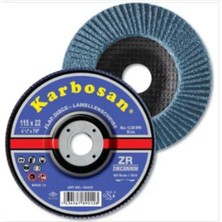 Karbosan Flap Disk Zirkonyum 115X22 mm 60 Kum 10 Adet