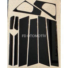 FD Otomotiv Renault Clio 4 Hb Kasalara Uyumlu Pianoblack Parlak Siyah Direk Seti
