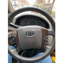 FD Otomotiv Kıa Sorento 2007 - 2010 Koyu Meşe Desen Full Set / Torpido Konsol Kaplama