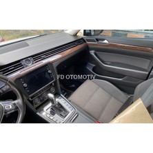FD Otomotiv Volkswagen Passat B8 Koyu Meşe + Pianoblack Dabul Erkanlı Uyumlu Konsol Kaplama