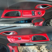 FD Otomotiv Renault Clio 4 / Kırmızı Renk Full Set / Torpido Konsol Kaplama