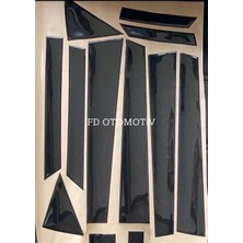 FD Otomotiv Kıa Ceed 2012 / 2018 Kapı Direği Parlak Siyah Pianoblack Kaplama