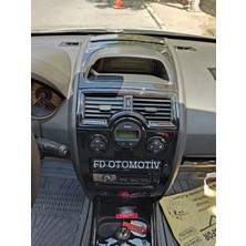 FD Otomotiv Renault Megane 2 Full Set Parlak Siyah Kaplama / Torpido Konsol Set