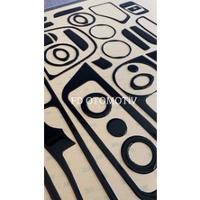 FD Otomotiv Fıat Fiorino Full Set Parlak Siyah Torpido Konsol Kaplama