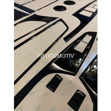 FD Otomotiv Hyundaı Tucson 2015 / 2020 Parlak Siyah Piano Black Torpido Konsol Maun Kaplama